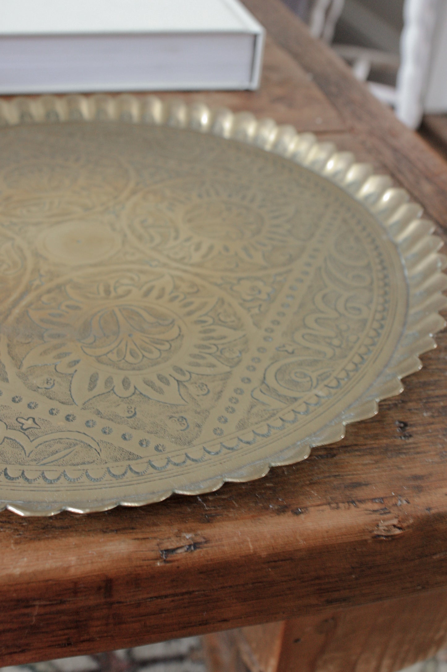 Vintage brass tray