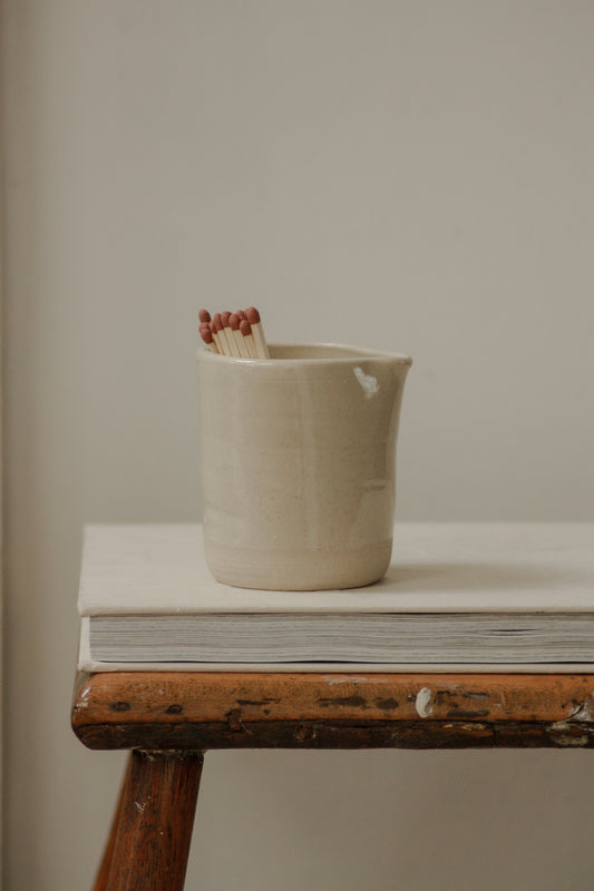 Contemporary studio pottery creamer match pot