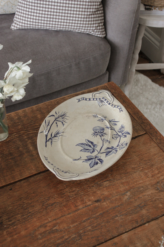 Vintage blue and white platter