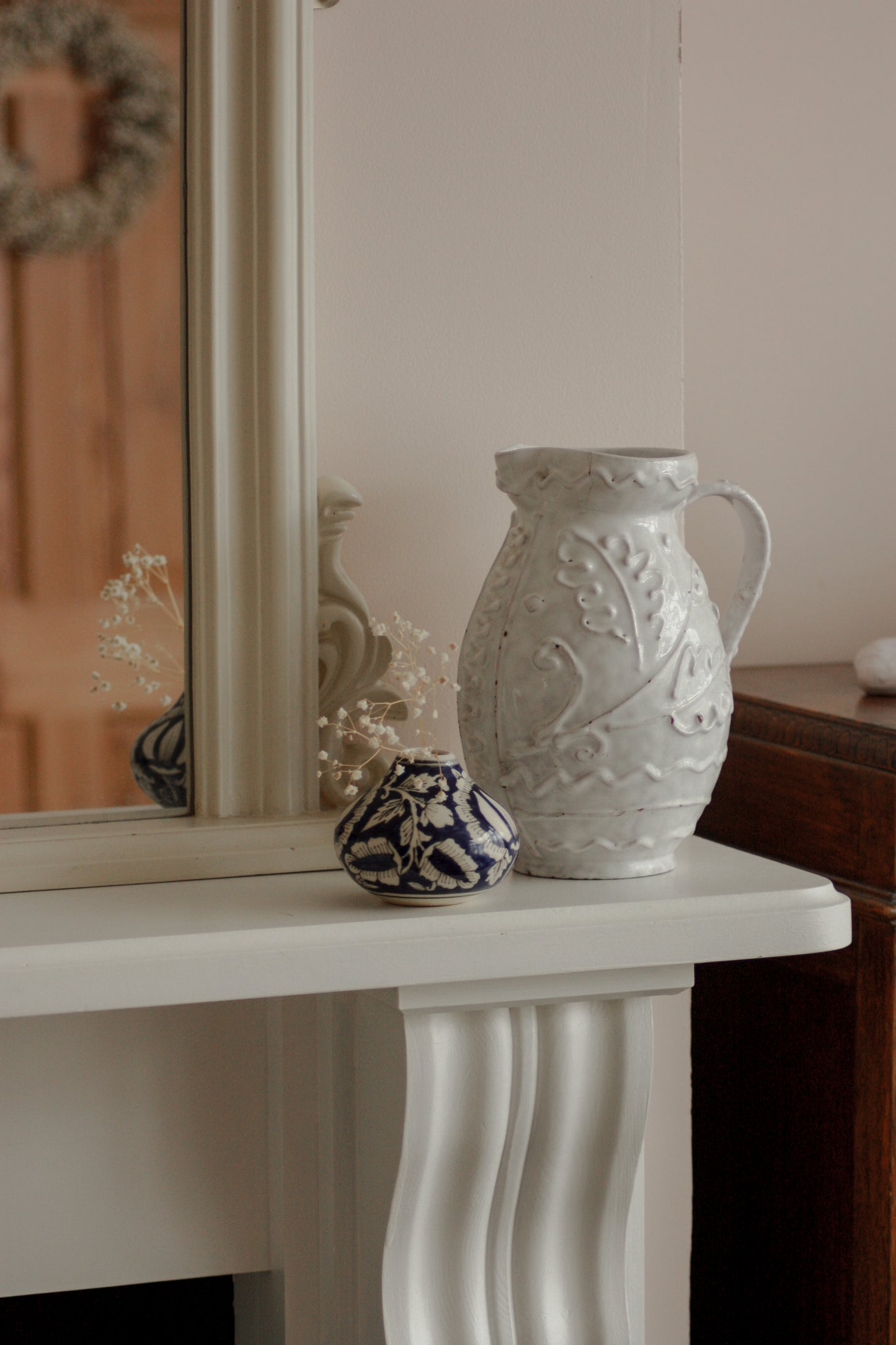 Vintage Italian glazed pitcher