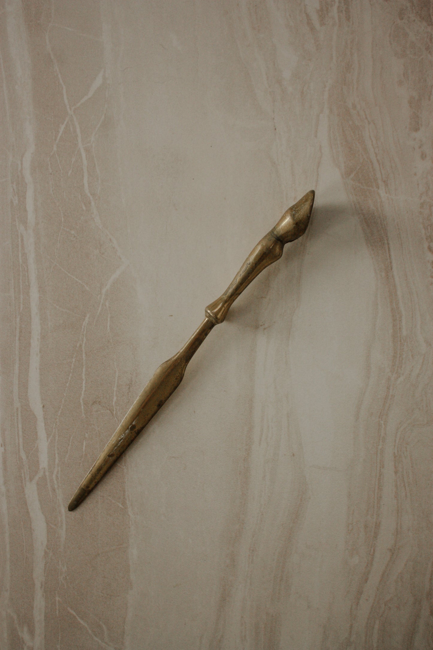 Vintage brass horse hoof letter opener