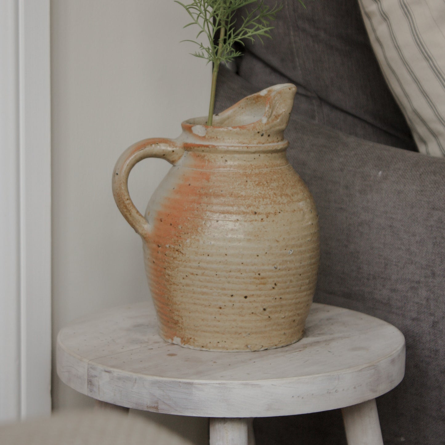 Vintage French earthenware pitcher