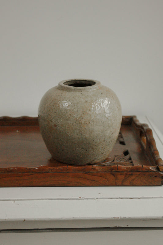 Vintage stoneware ginger jar