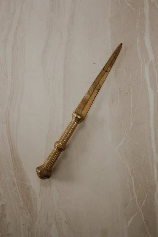 Vintage brass letter opener