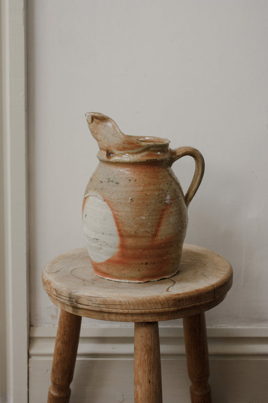 Vintage French earthenware jug