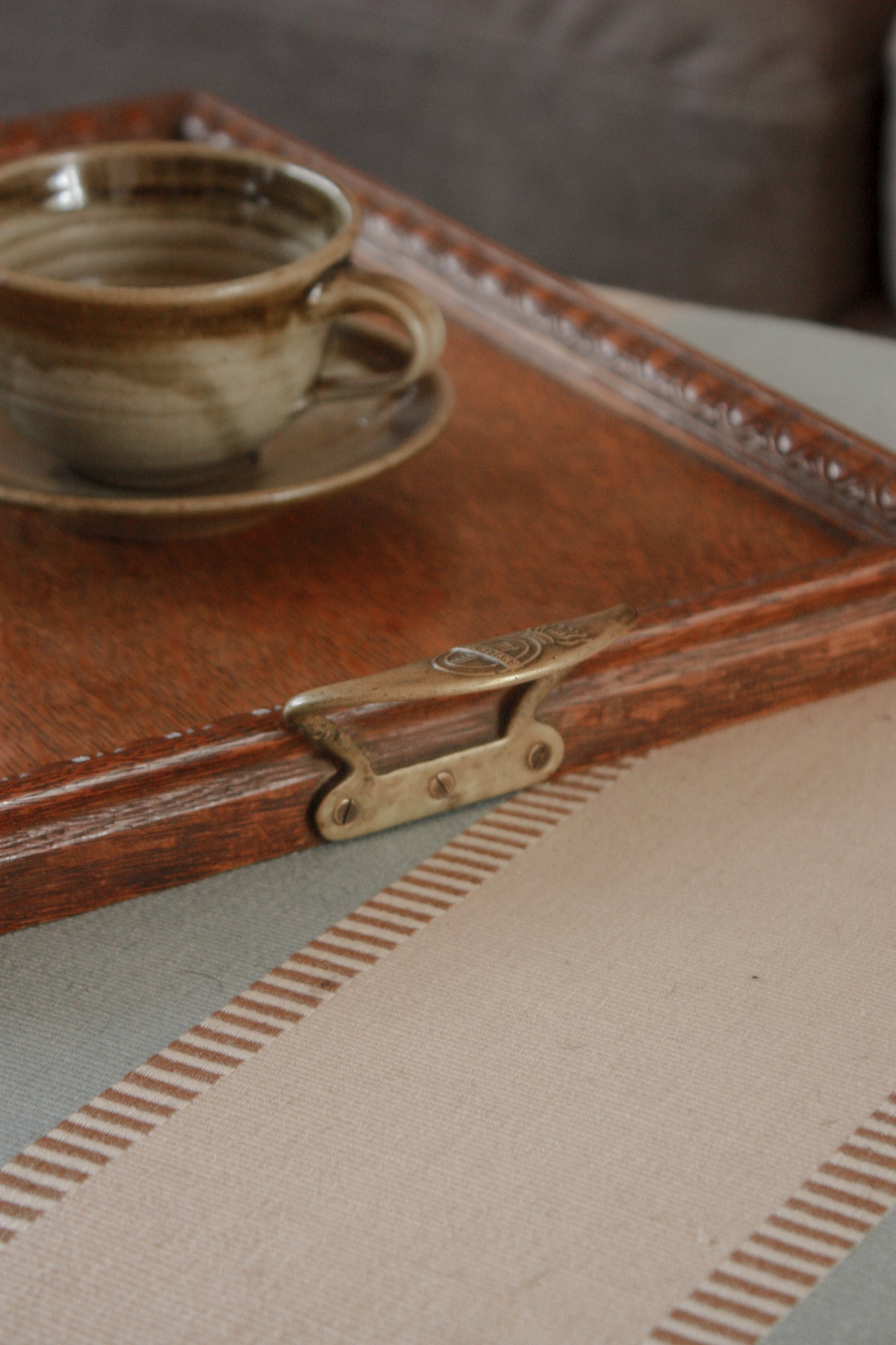 Antique WW1 wooden tray