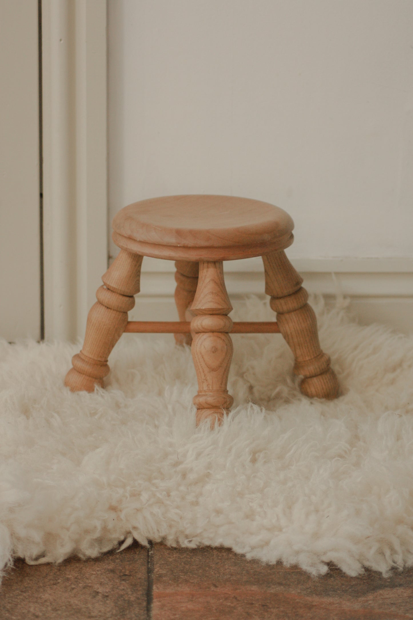 Vintage pine stool