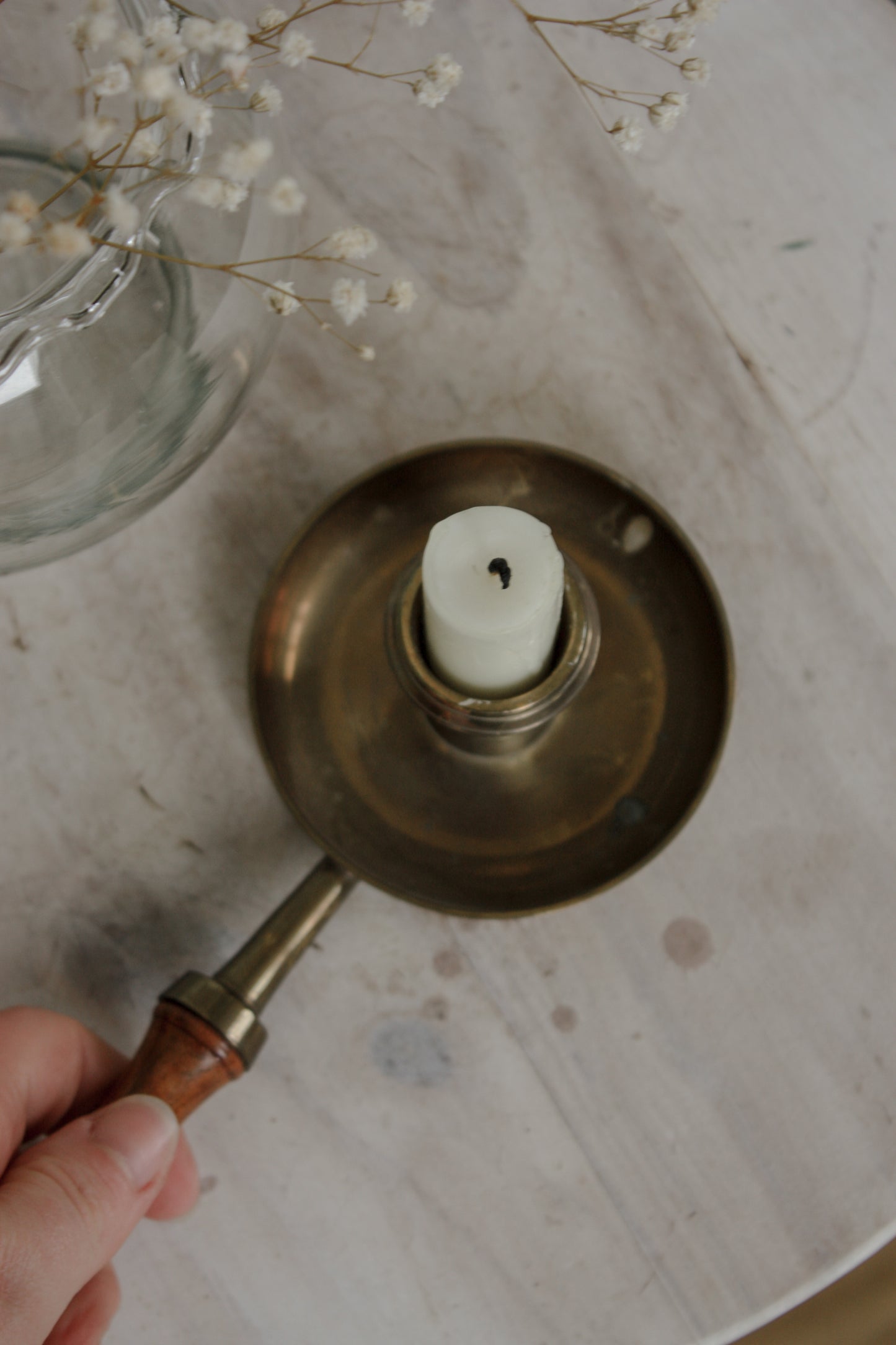 Vintage brass candleholder