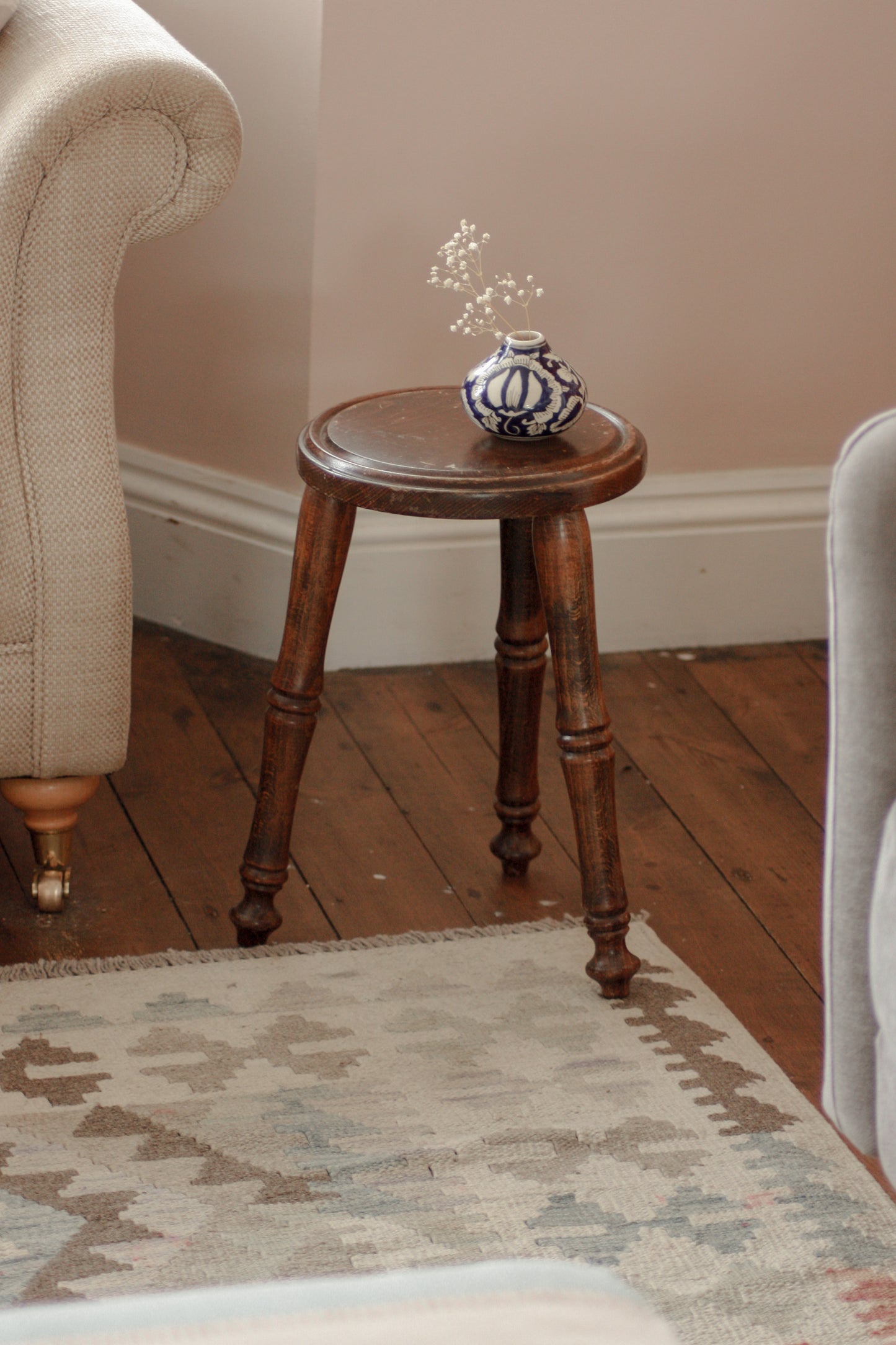 Vintage wooden stool