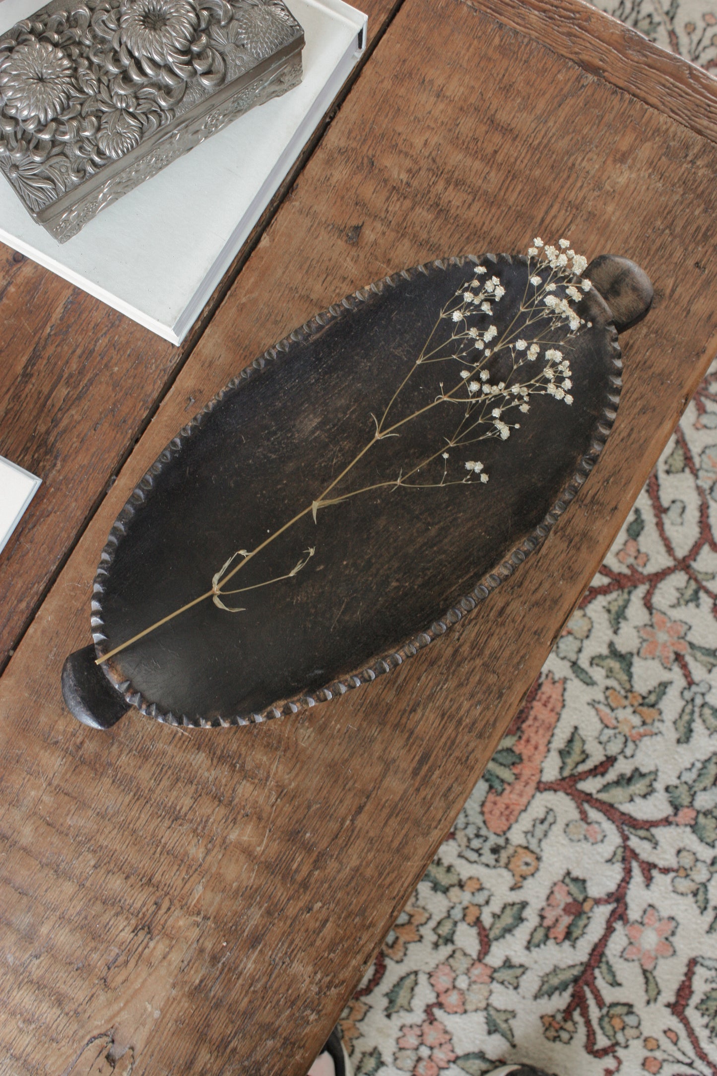 Vintage African wooden bowl