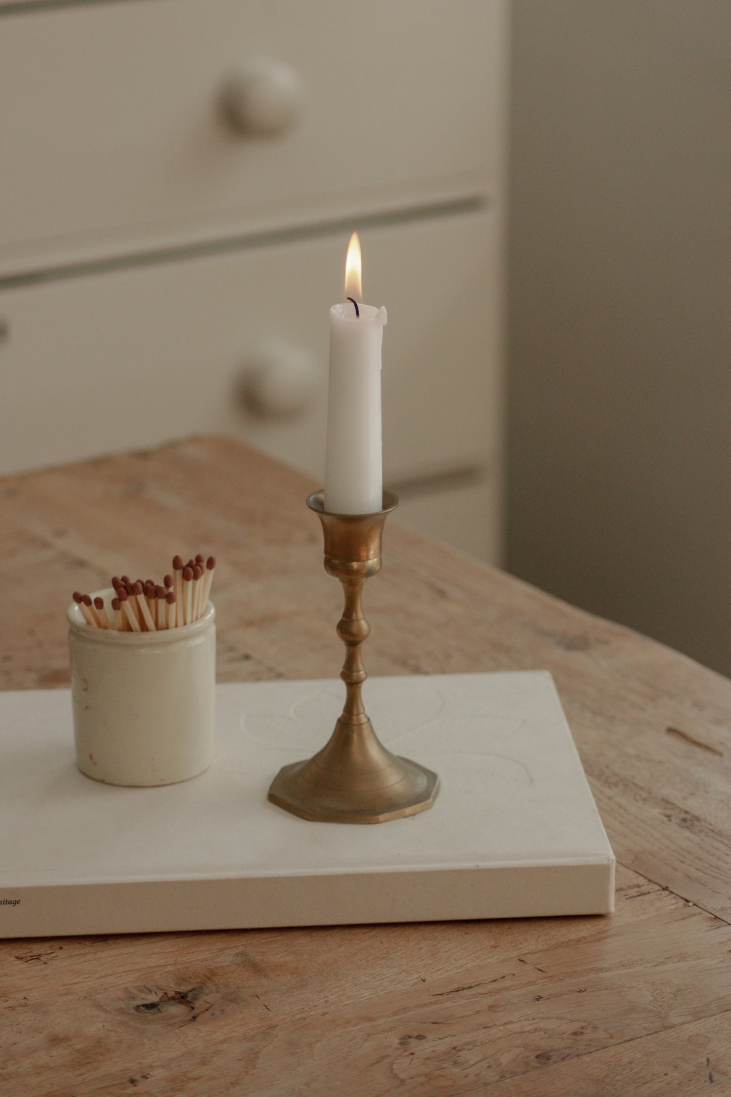 Vintage brass candleholder