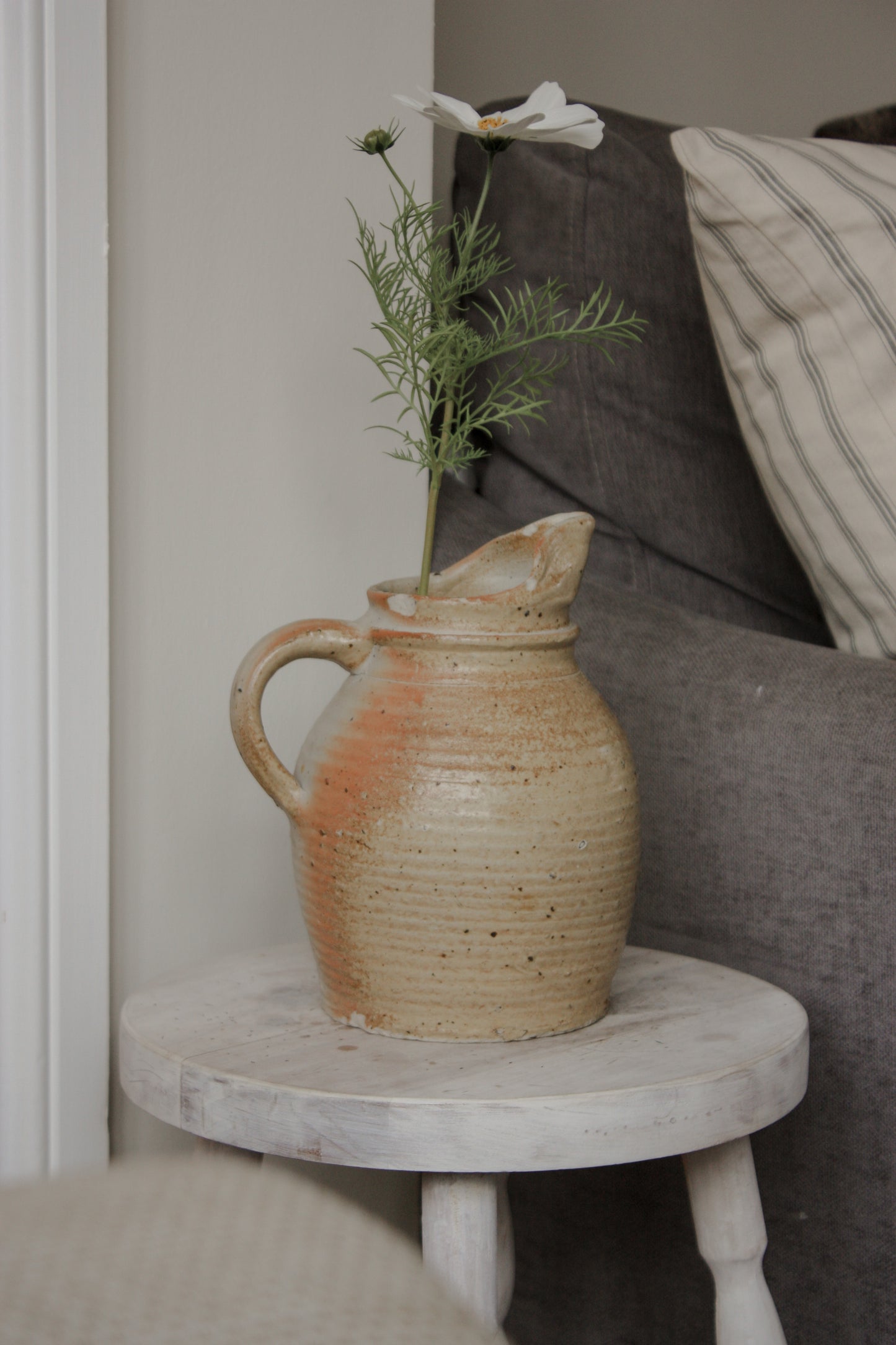 Vintage French earthenware pitcher