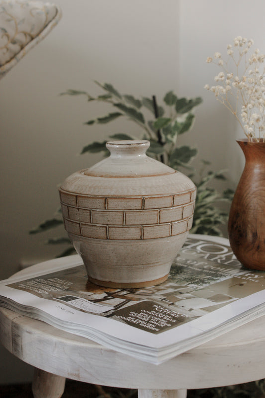 Vintage studio pottery pot