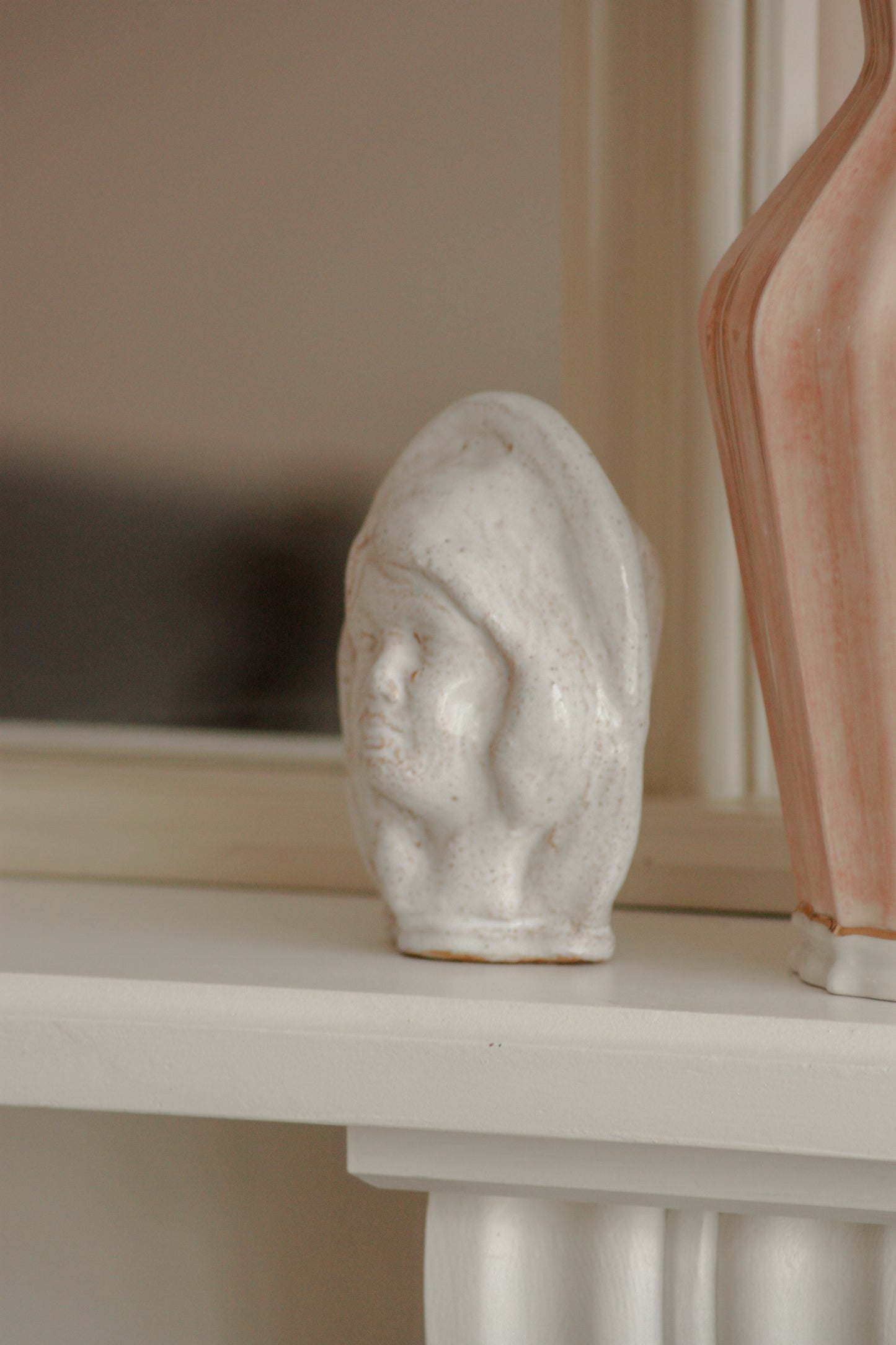 Vintage studio pottery female bust