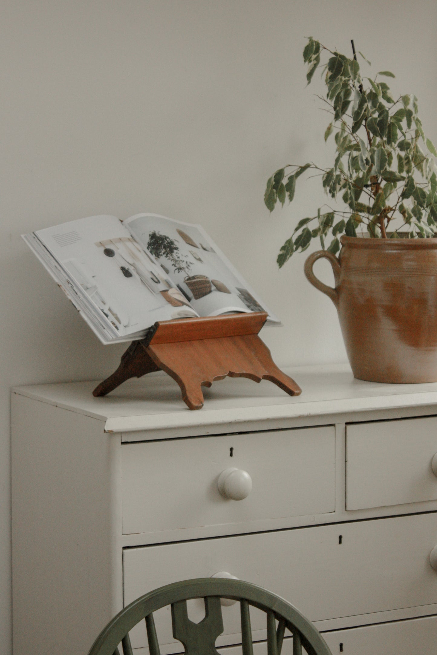 Vintage French wooden book stand