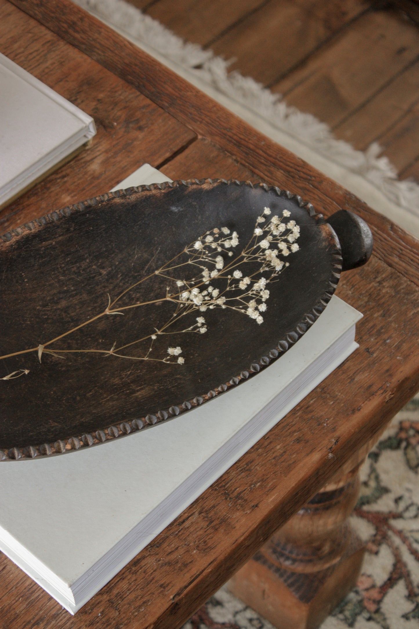 Vintage African wooden bowl