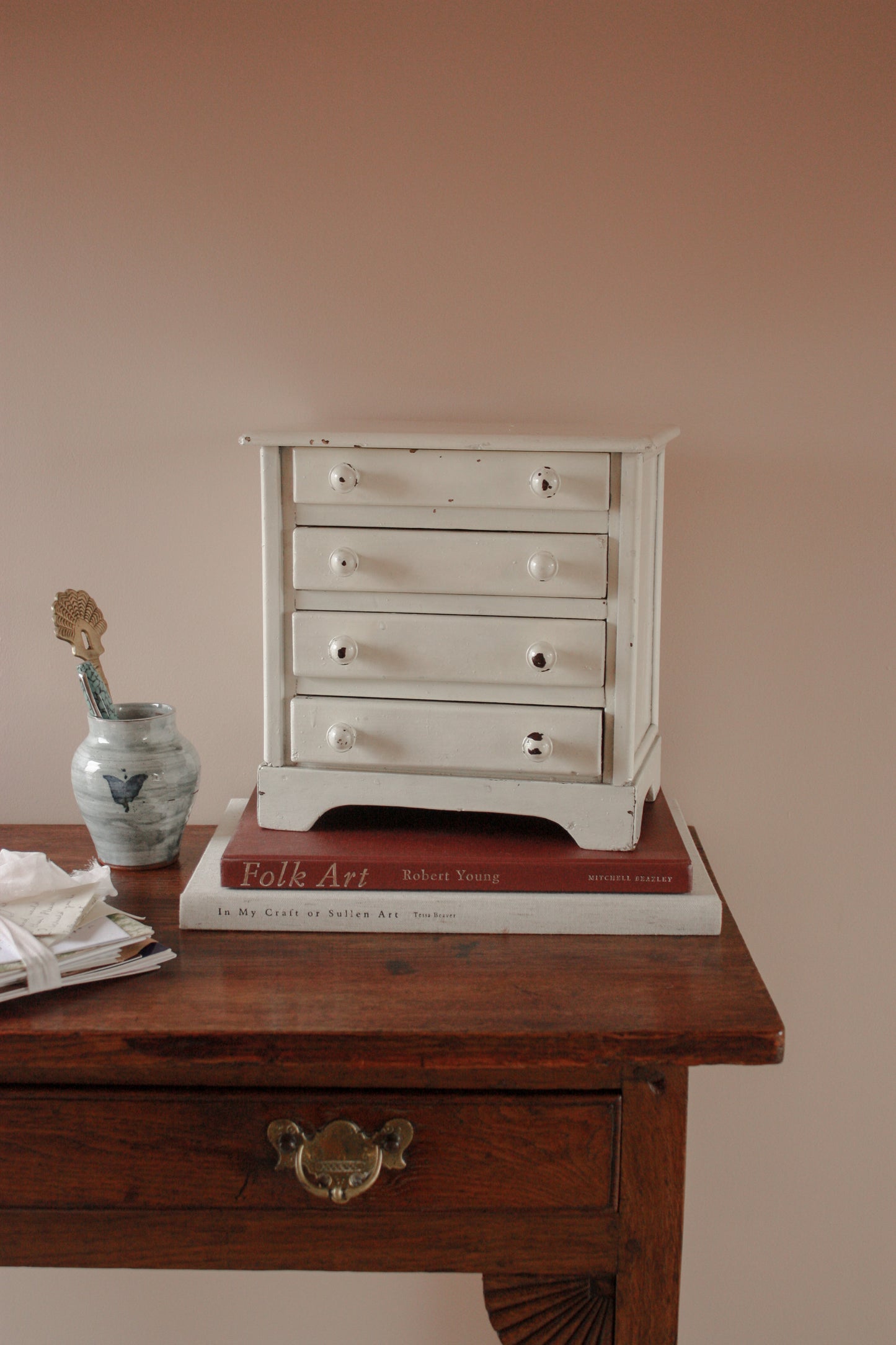 Vintage tabletop wooden drawers