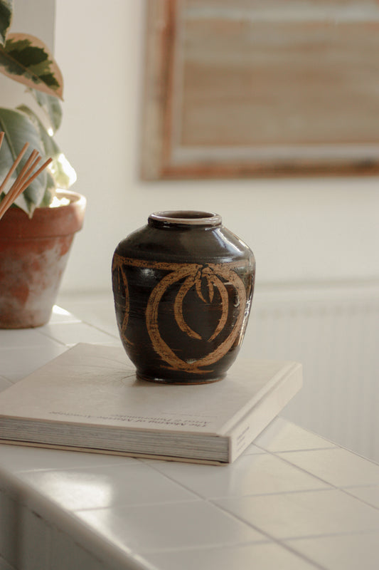 Vintage studio pottery pot