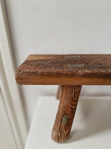 Antique wooden stool / riser