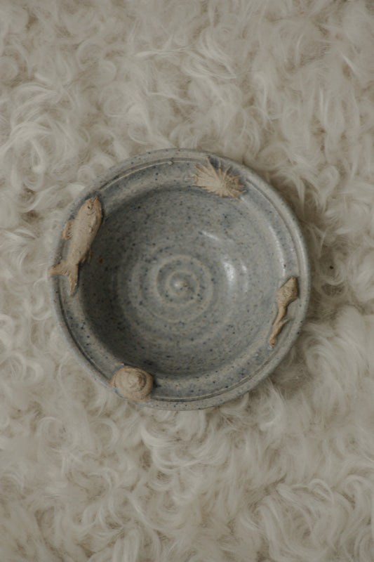 Studio pottery "rock pool" dish