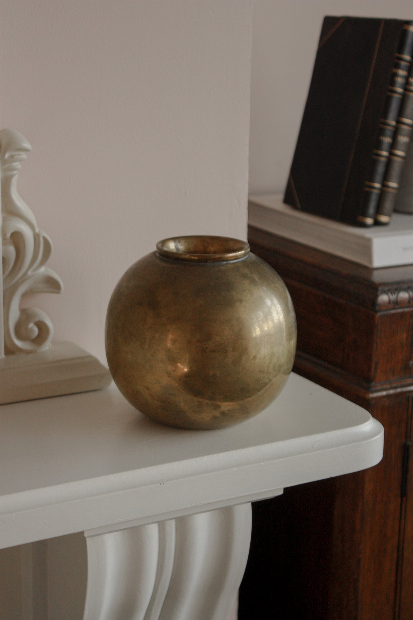 Vintage brass pot