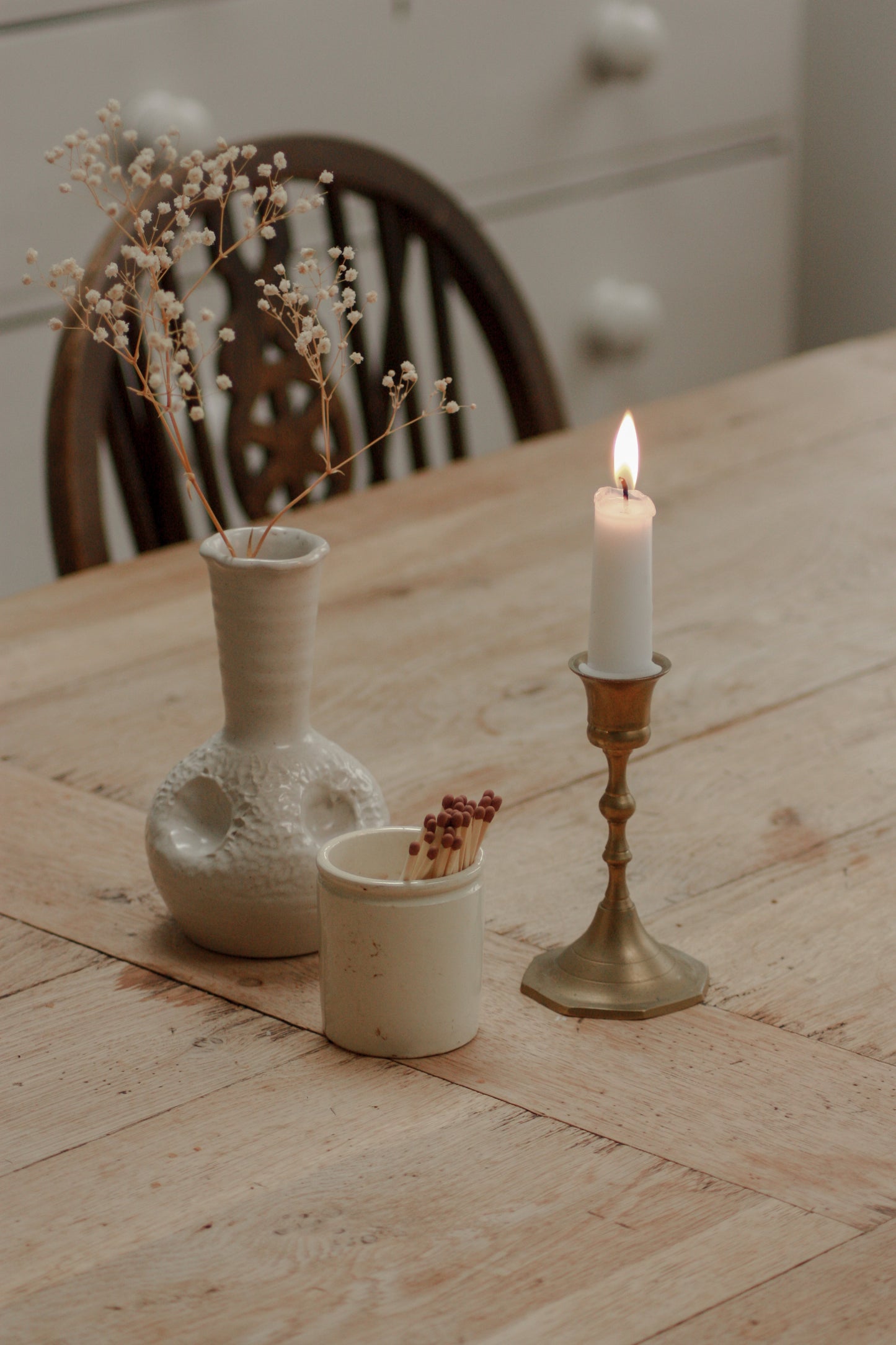 Vintage brass candleholder