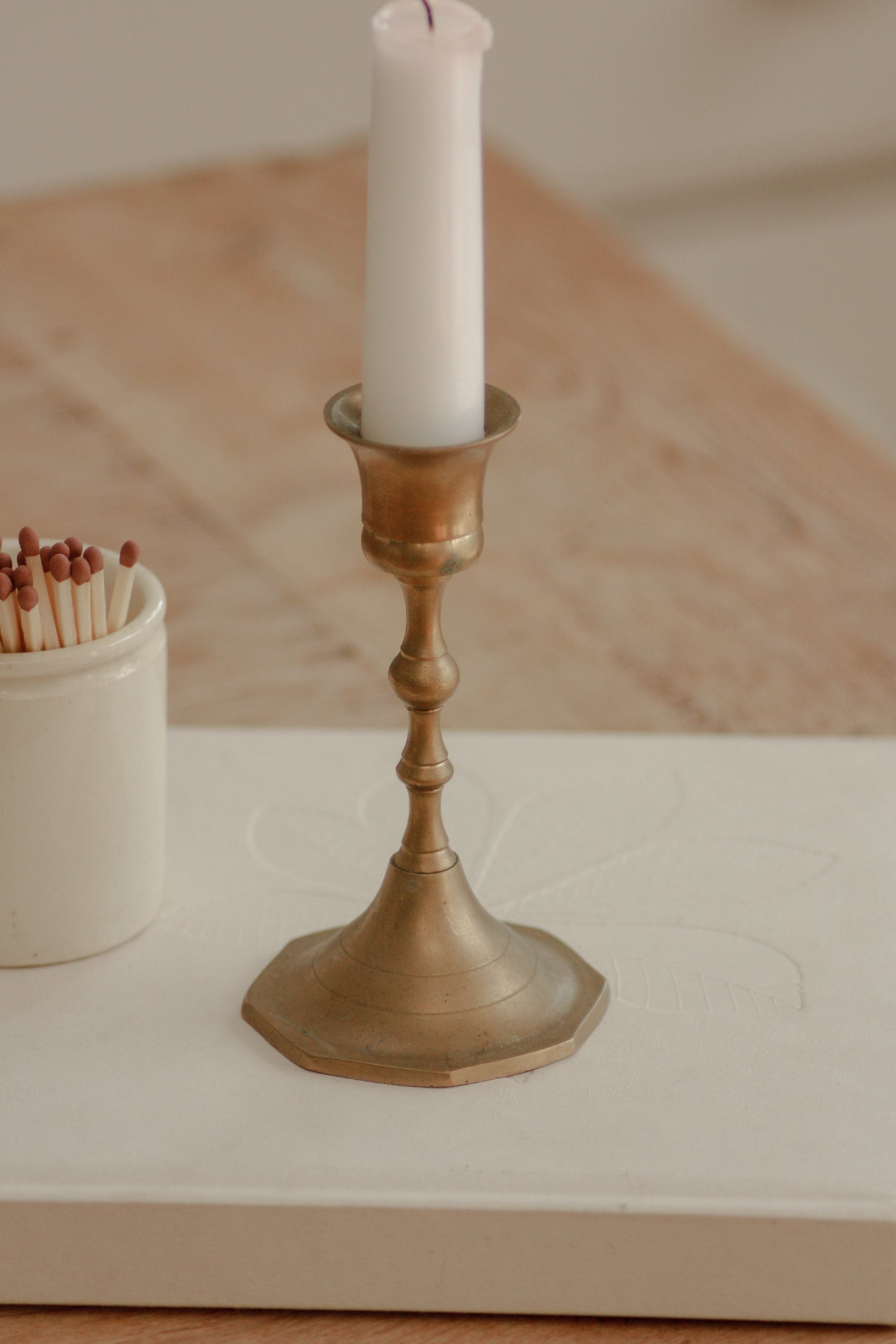 Vintage brass candleholder