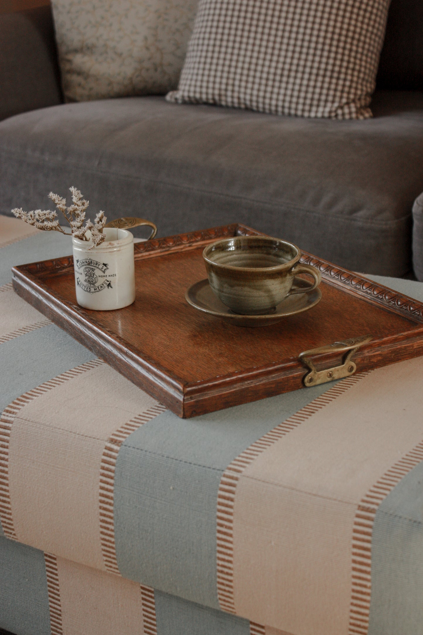 Antique WW1 wooden tray