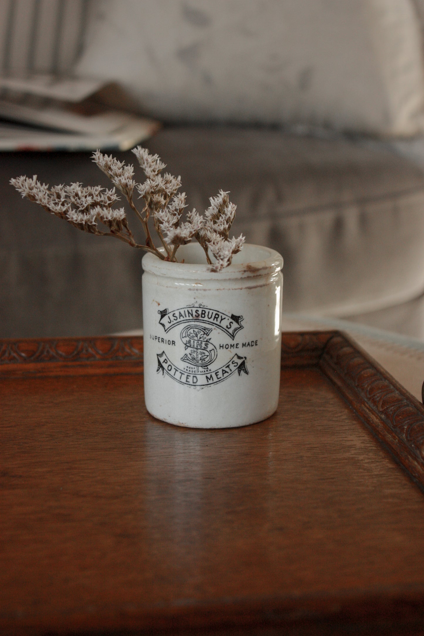 Vintage small Sainsbury’s paste pot / match pot