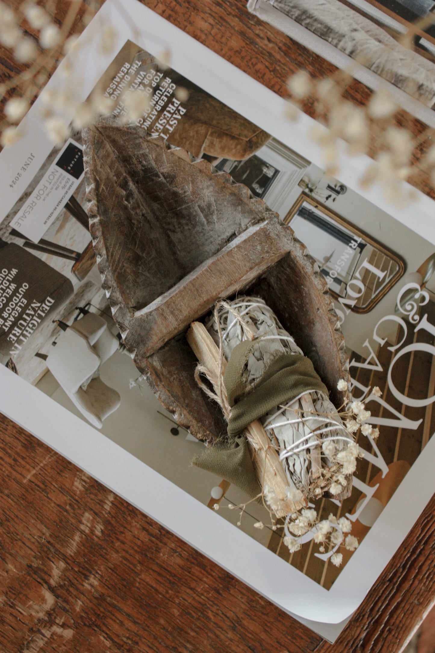 Vintage wooden dish