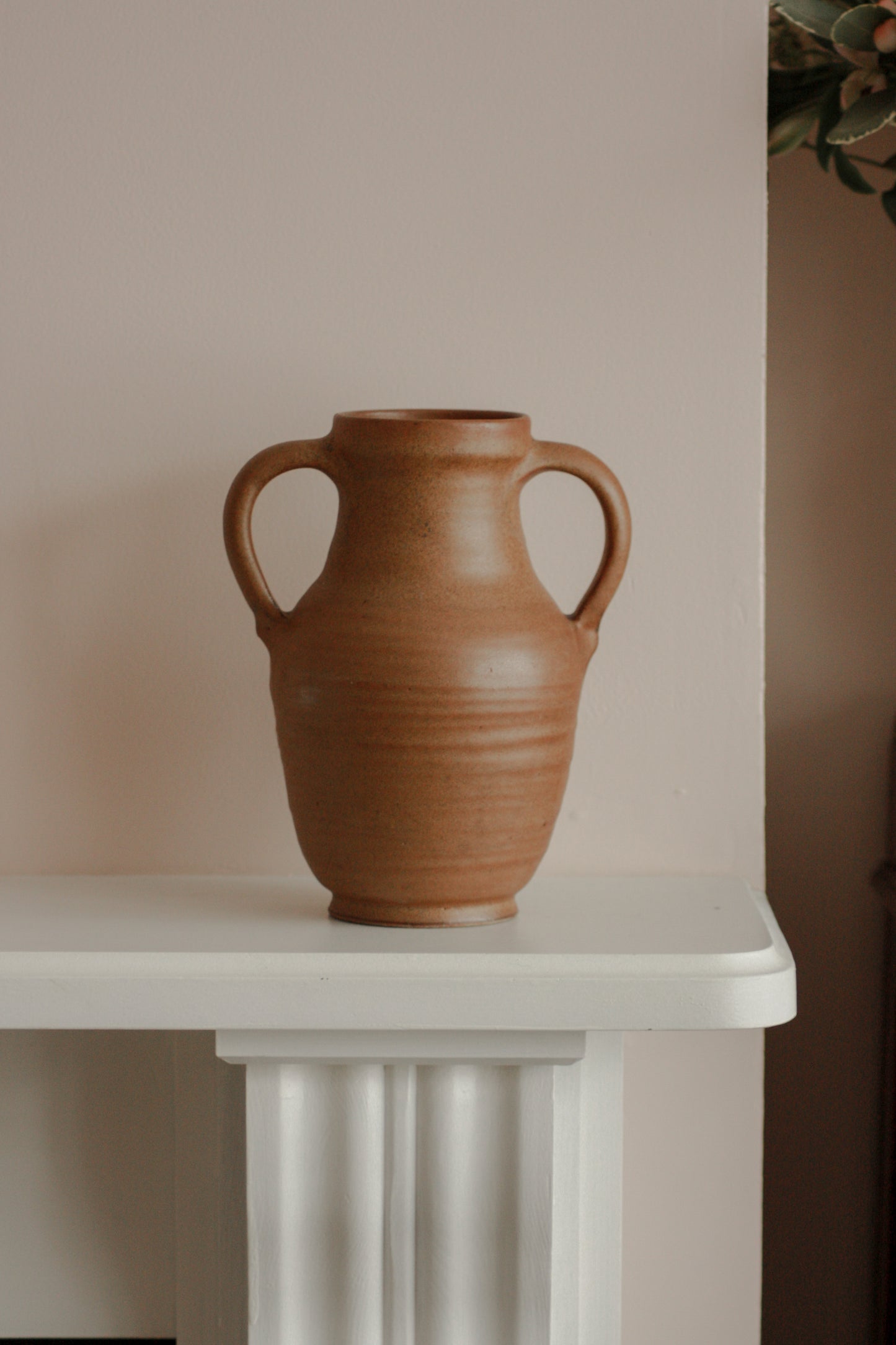 Vintage studio pottery amphora vase