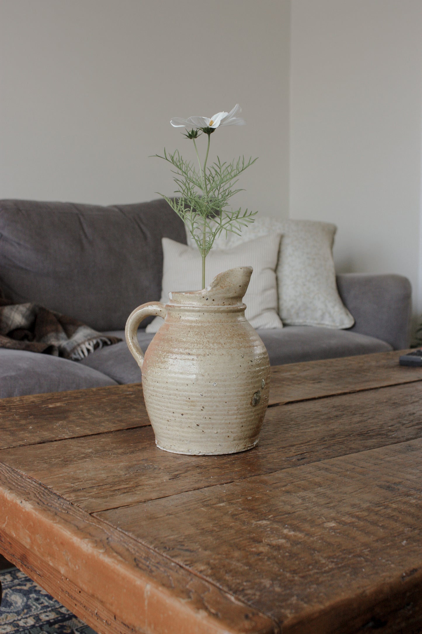 Vintage French earthenware pitcher