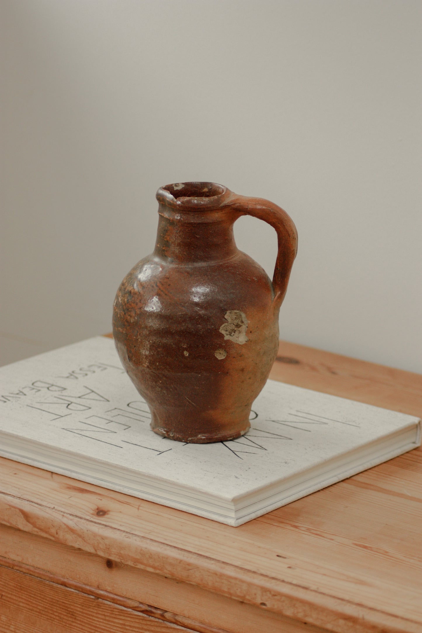 Vintage French earthenware pitcher