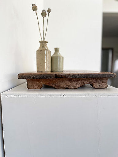 Vintage wooden riser / tray