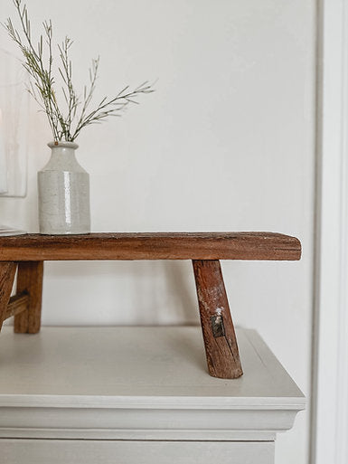 Antique wooden stool / riser