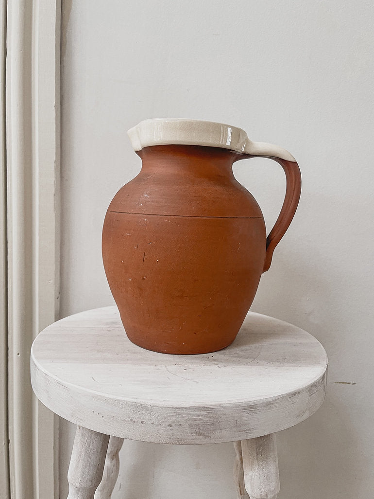 Vintage terracotta pitcher