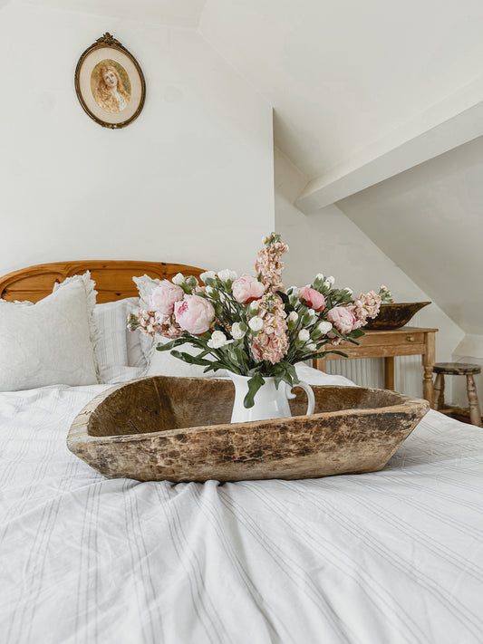 Rustic vintage wooden bowl