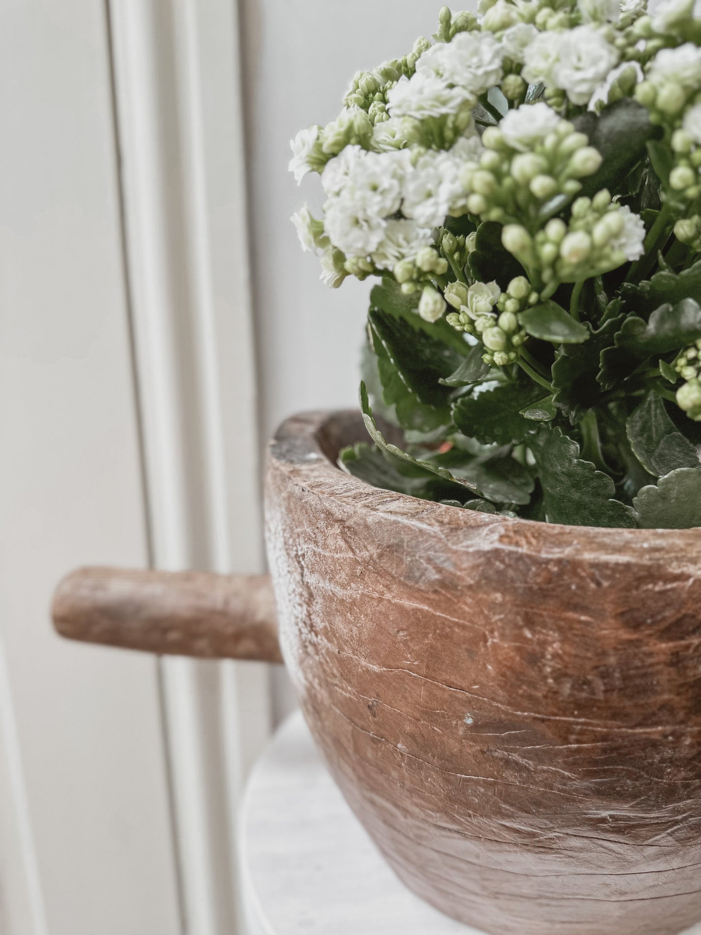 Large vintage wooden scoop