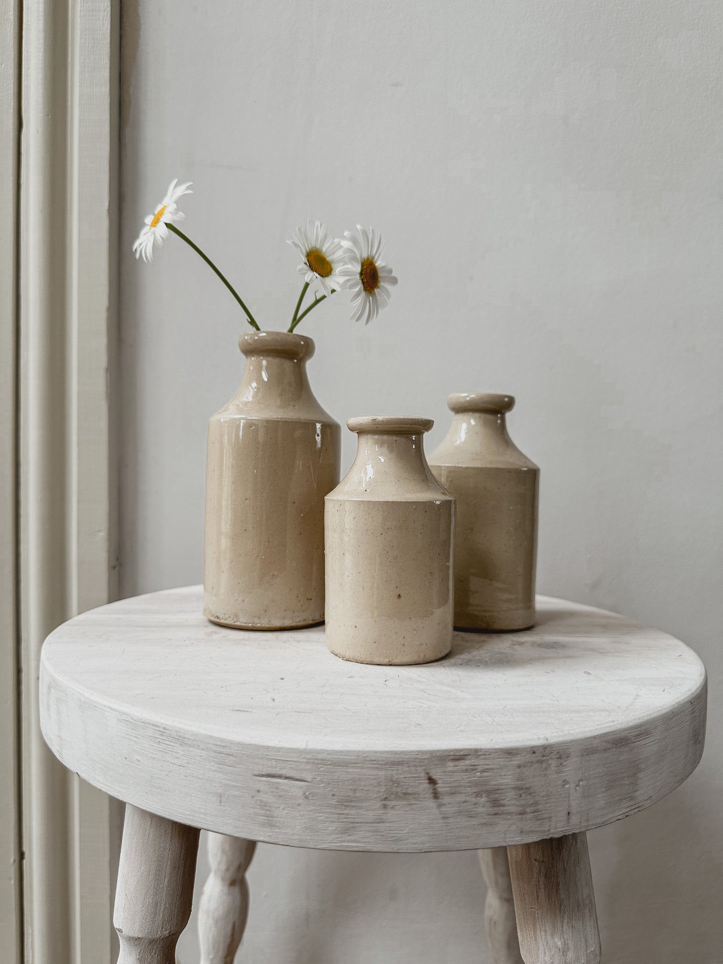 Set of three vintage stoneware bottles - set 8