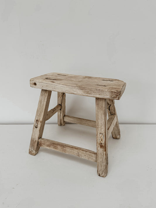 Vintage elm stool