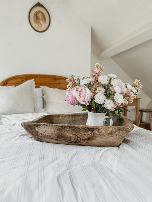 Large vintage wooden bowl