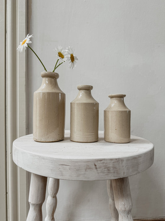 Set of three vintage stoneware bottles - set 8