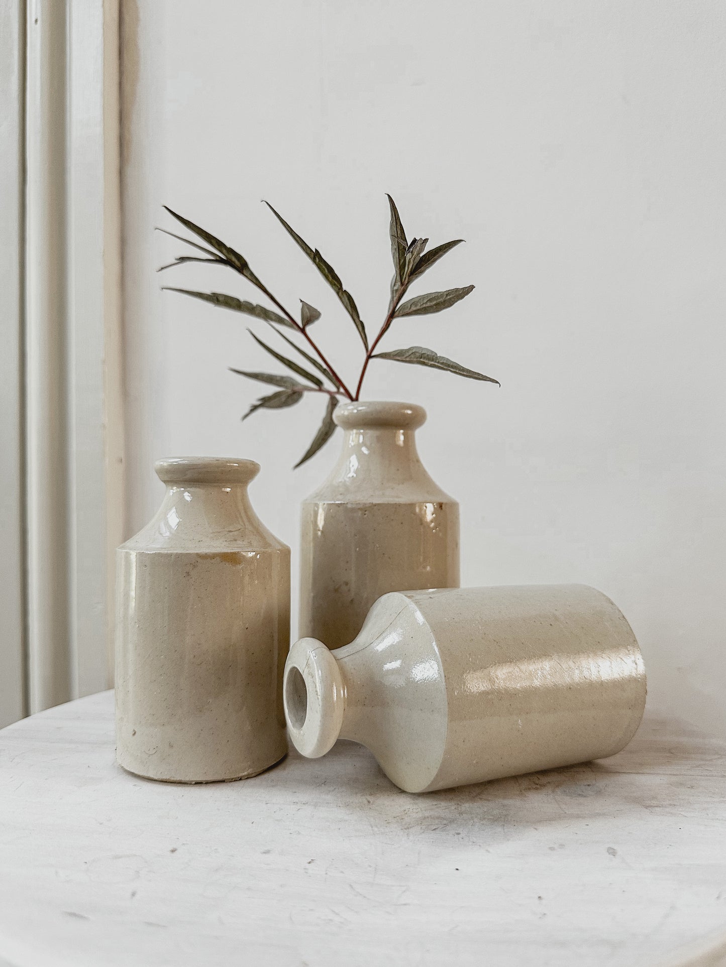 Set of three vintage stoneware bottles - set 6